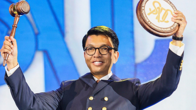 Presiden Madagaskar Andry Rajoelina. (x @PresidenceMada)